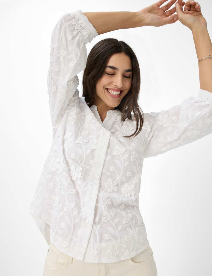 Eurex By Brax Women's Fashion Blouses Style VELIA White ➜ - Buy At Brax