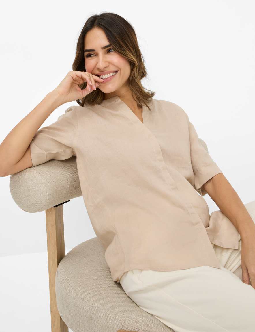 Eurex By Brax Women's Fashion Blouses Style VERI Beige ➜ - Buy At Brax