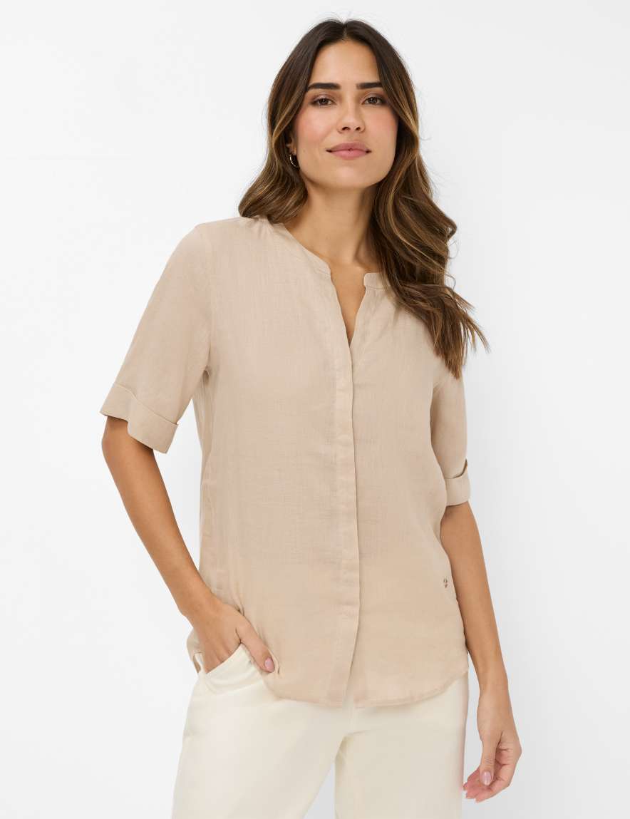 eurex by brax Women's fashion Blouses Style VERI Beige ➜ - buy at Brax