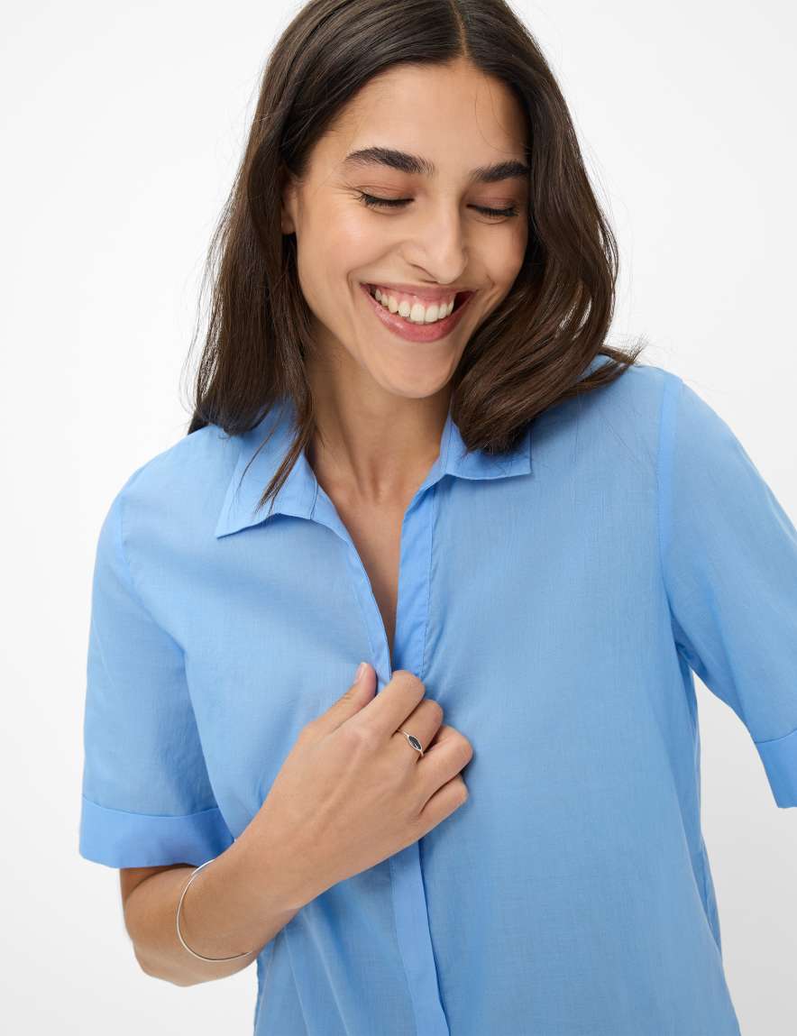 Eurex By Brax Women's Fashion Blouses Style VERI Blue ➜ - Buy Now At Brax