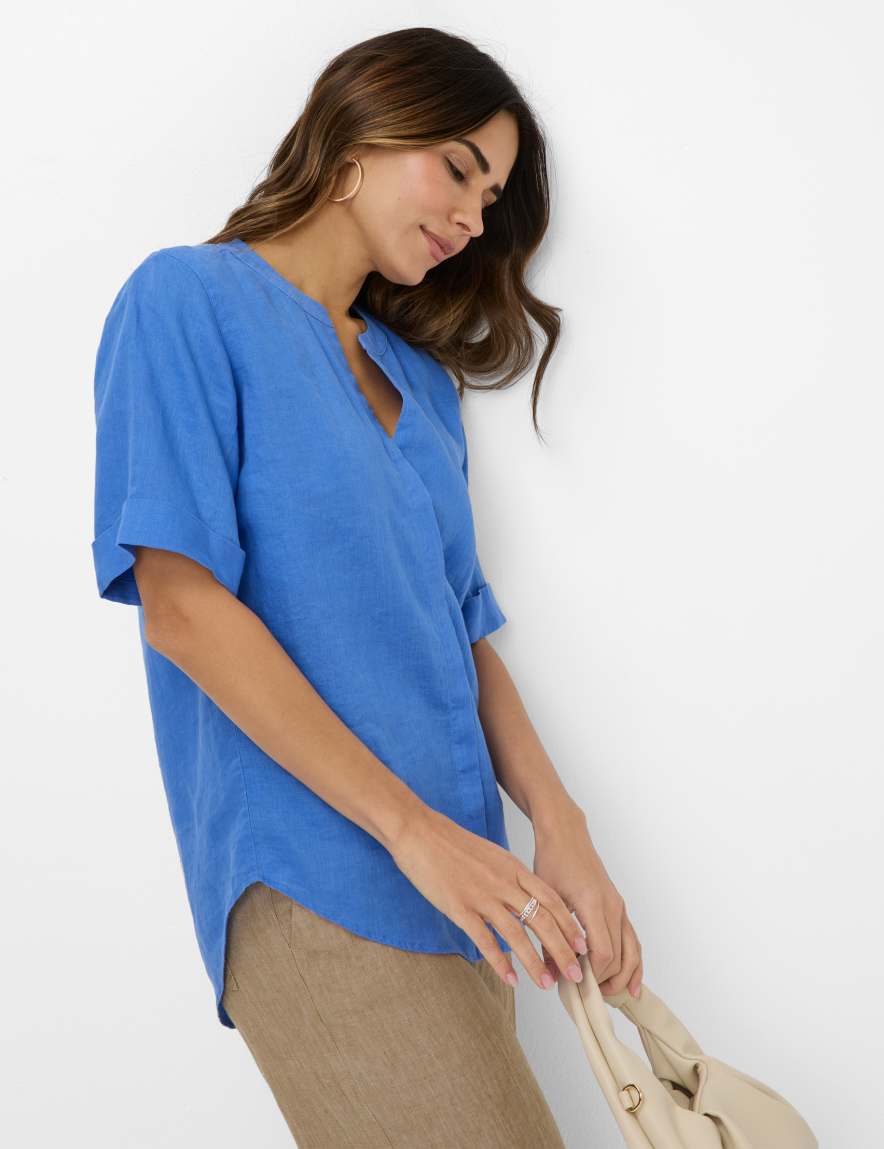 Eurex By Brax Women's Fashion Blouses Style VERI Blue ➜ - Buy Now At Brax