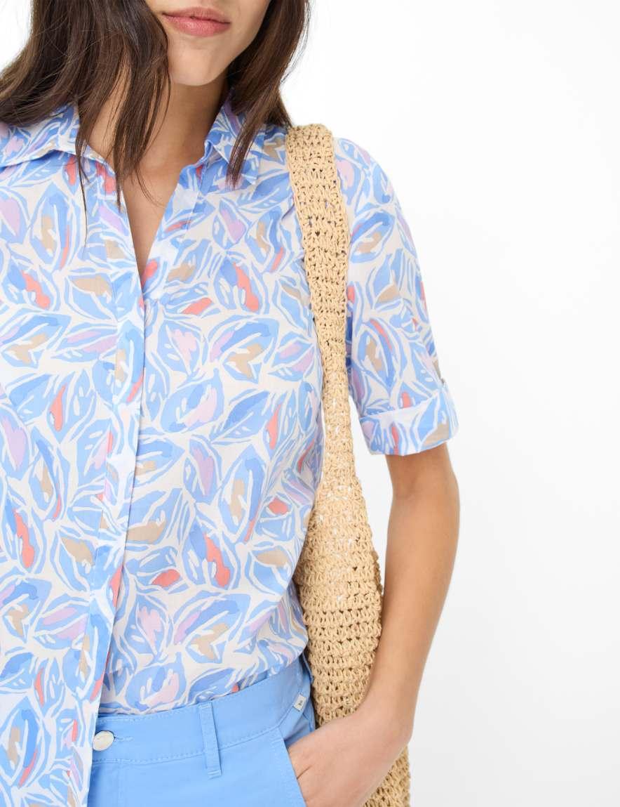 Eurex By Brax Women's Fashion Blouses Style VERI Blue ➜ - Buy Now At Brax