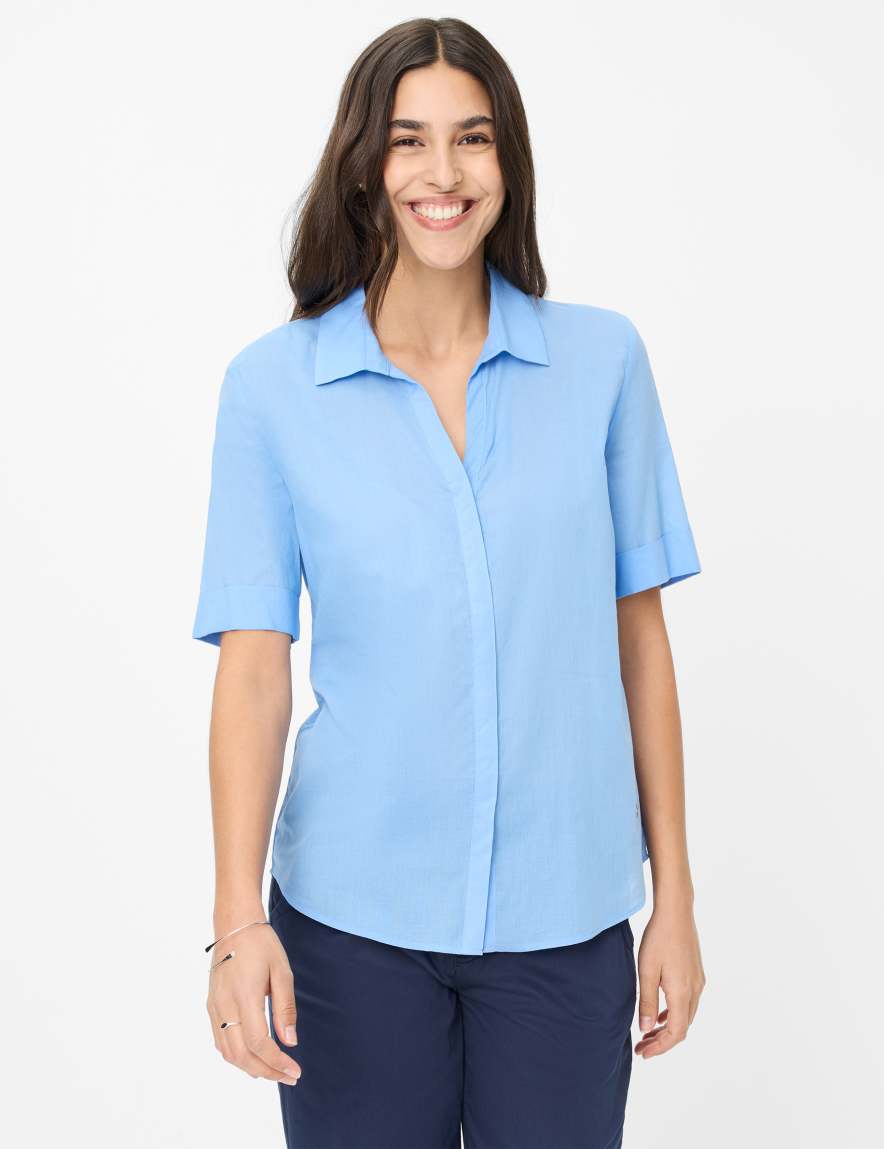 eurex by brax Women's fashion Blouses Style VERI Blue ➜ - buy now at Brax