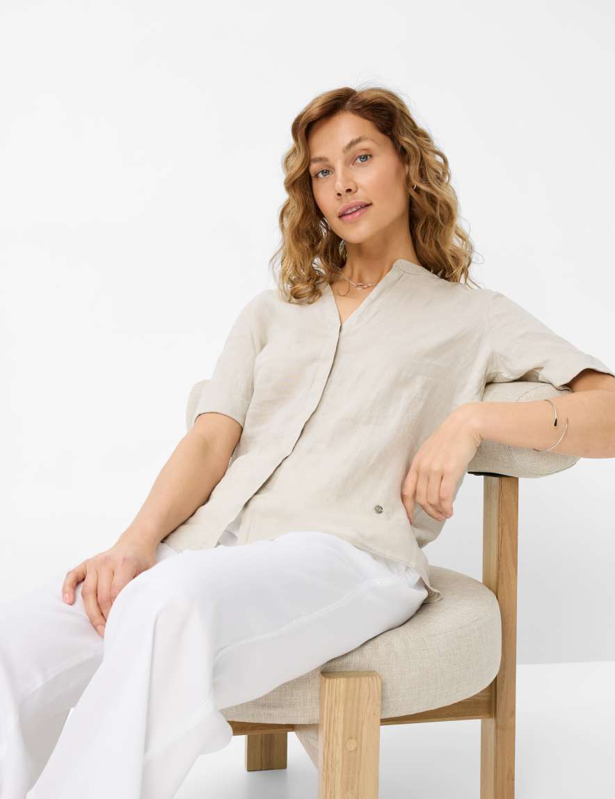 Eurex By Brax Women's Fashion Blouses Style VERI Light Beige