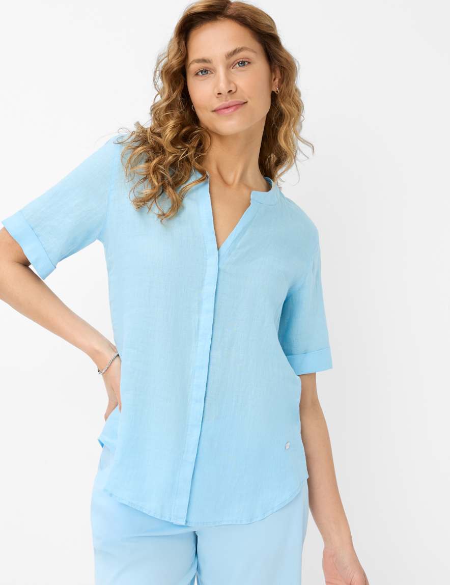 eurex by brax Women's fashion Blouses Style VERI Light Blue