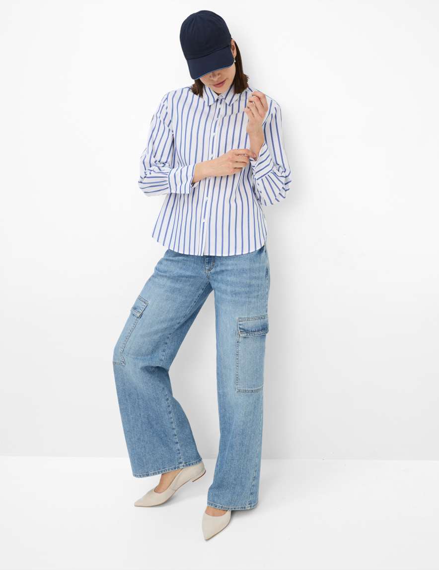 Eurex By Brax Women's Fashion Blouses Style VIC Dark Blue ➜ - Buy At Brax