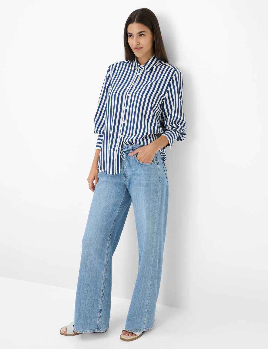 Eurex By Brax Women's Fashion Blouses Style VIC Dark Blue ➜ - Buy At Brax