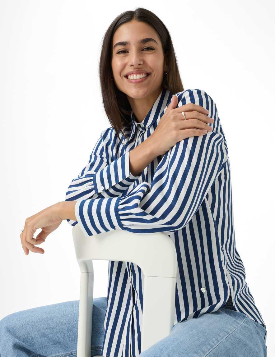 Eurex By Brax Women's Fashion Blouses Style VIC Dark Blue ➜ - Buy At Brax