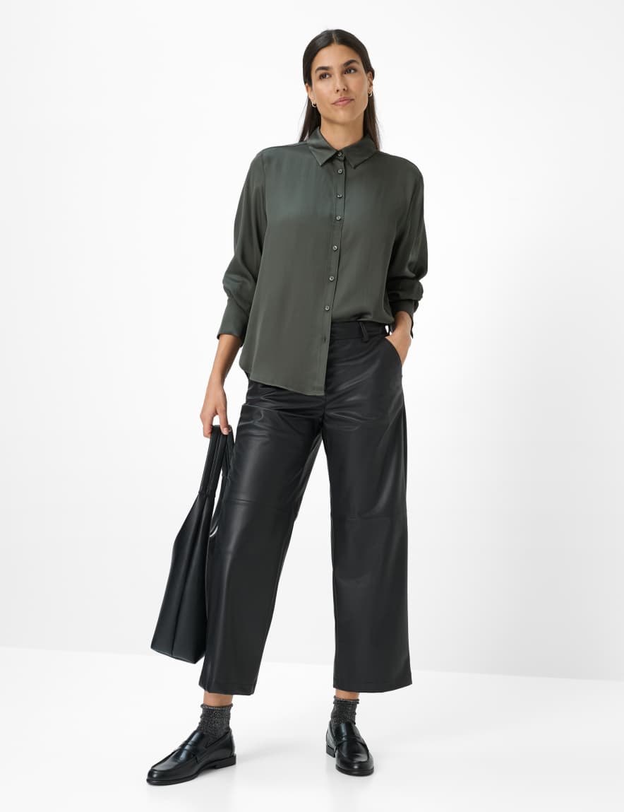 Eurex By Brax Women's Fashion Blouses Style VIC Dark Green