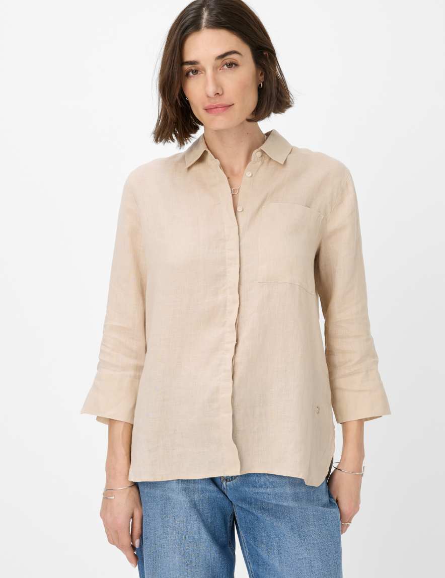 eurex by brax Women's fashion Blouses Style VICKI Beige ➜ - buy at Brax