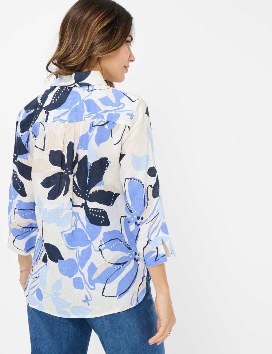 Eurex By Brax Women's Fashion Blouses Style VICKI Blue ➜ - Buy At Brax