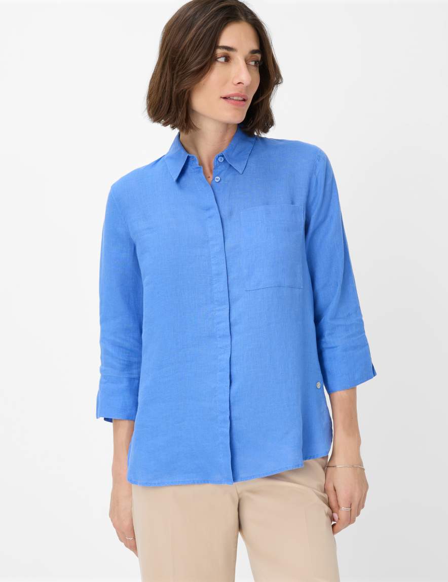 eurex by brax Women's fashion Blouses Style VICKI Blue ➜ - buy at Brax