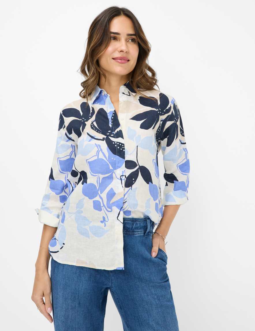 eurex by brax Women's fashion Blouses Style VICKI Blue ➜ - buy at Brax
