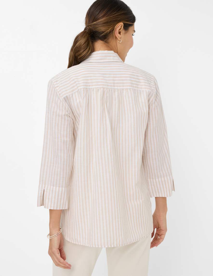 Eurex By Brax Women's Fashion Blouses Style VICKI Light Beige