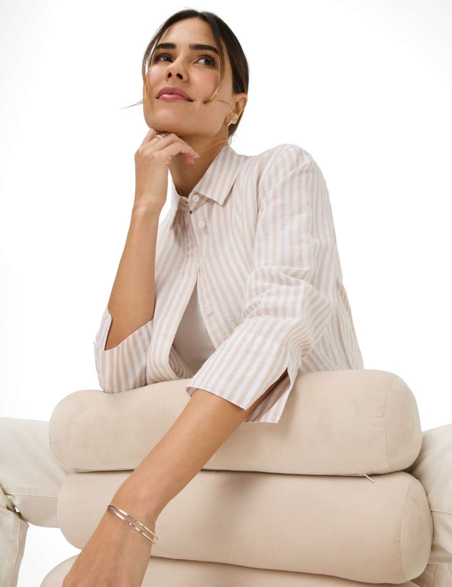 Eurex By Brax Women's Fashion Blouses Style VICKI Light Beige