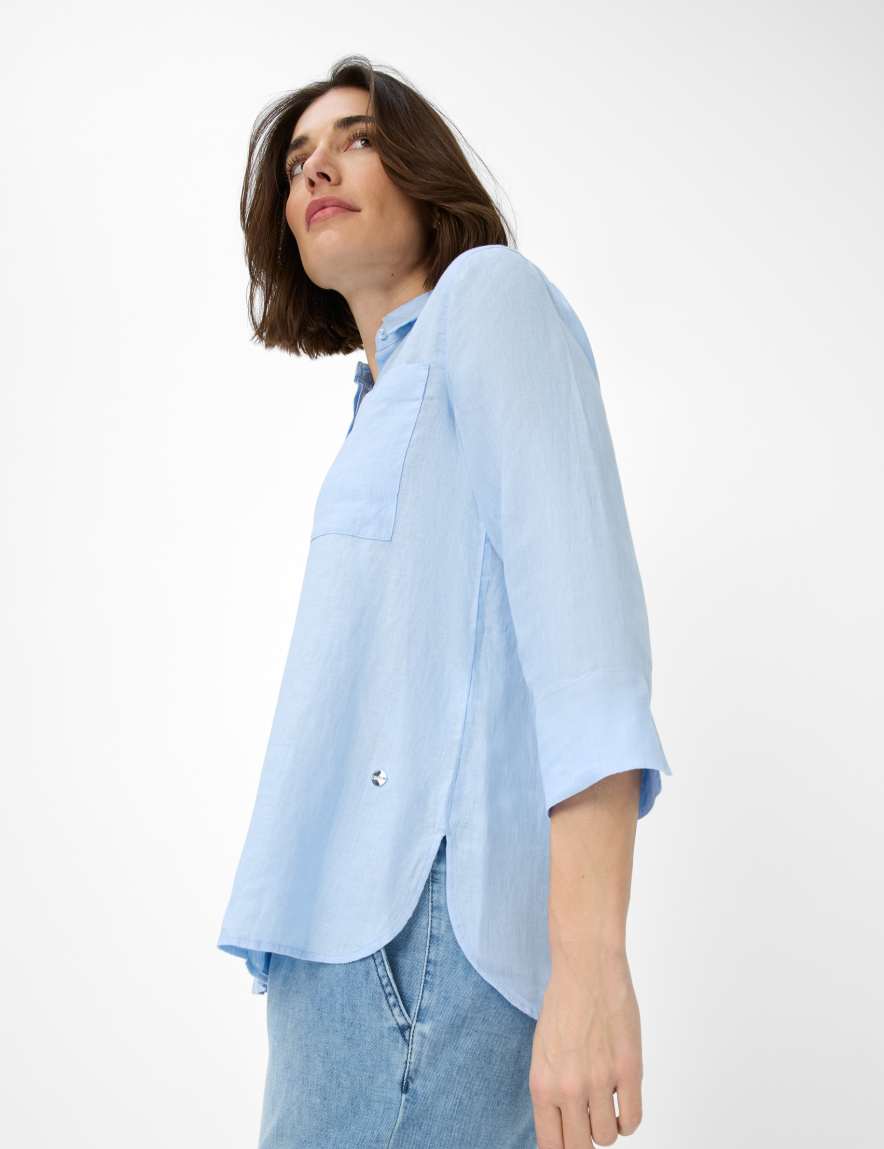 Eurex By Brax Women's Fashion Blouses Style VICKI Light Blue