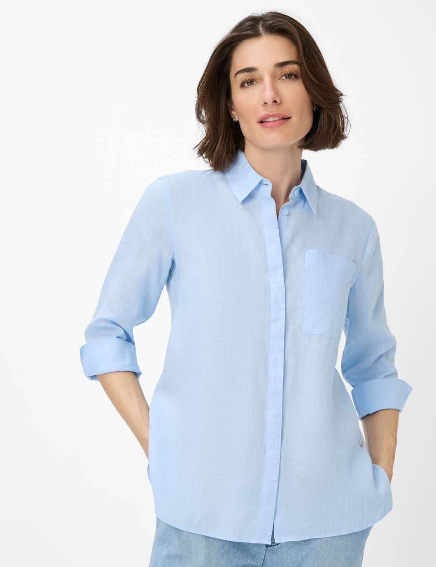 eurex by brax Women's fashion Blouses Style VICKI Light Blue