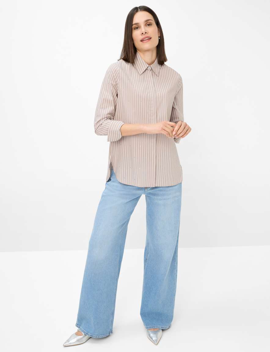 Eurex By Brax Women's Fashion Blouses Style VIKI Light Brown