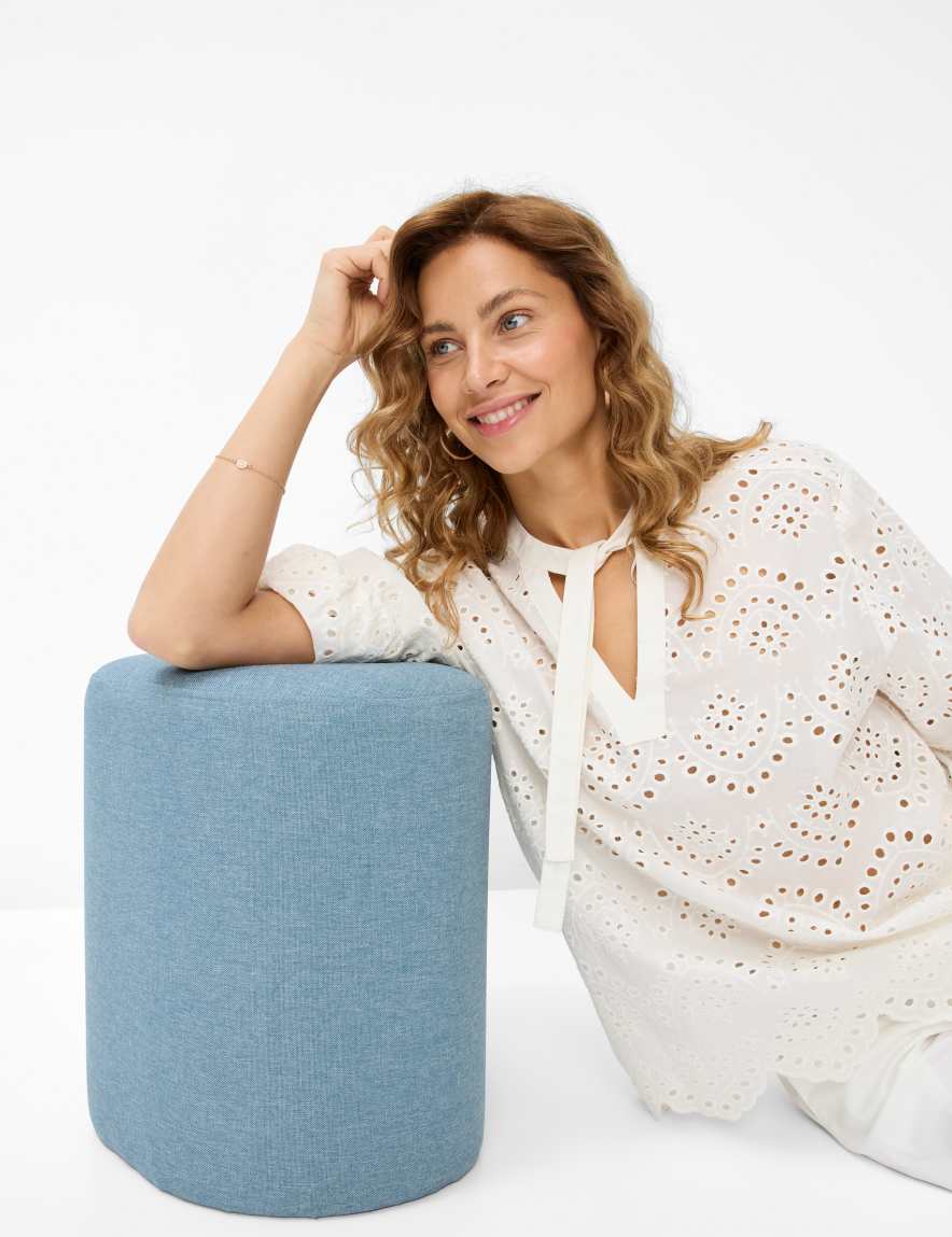 Eurex By Brax Women's Fashion Blouses Style VIV Cream White