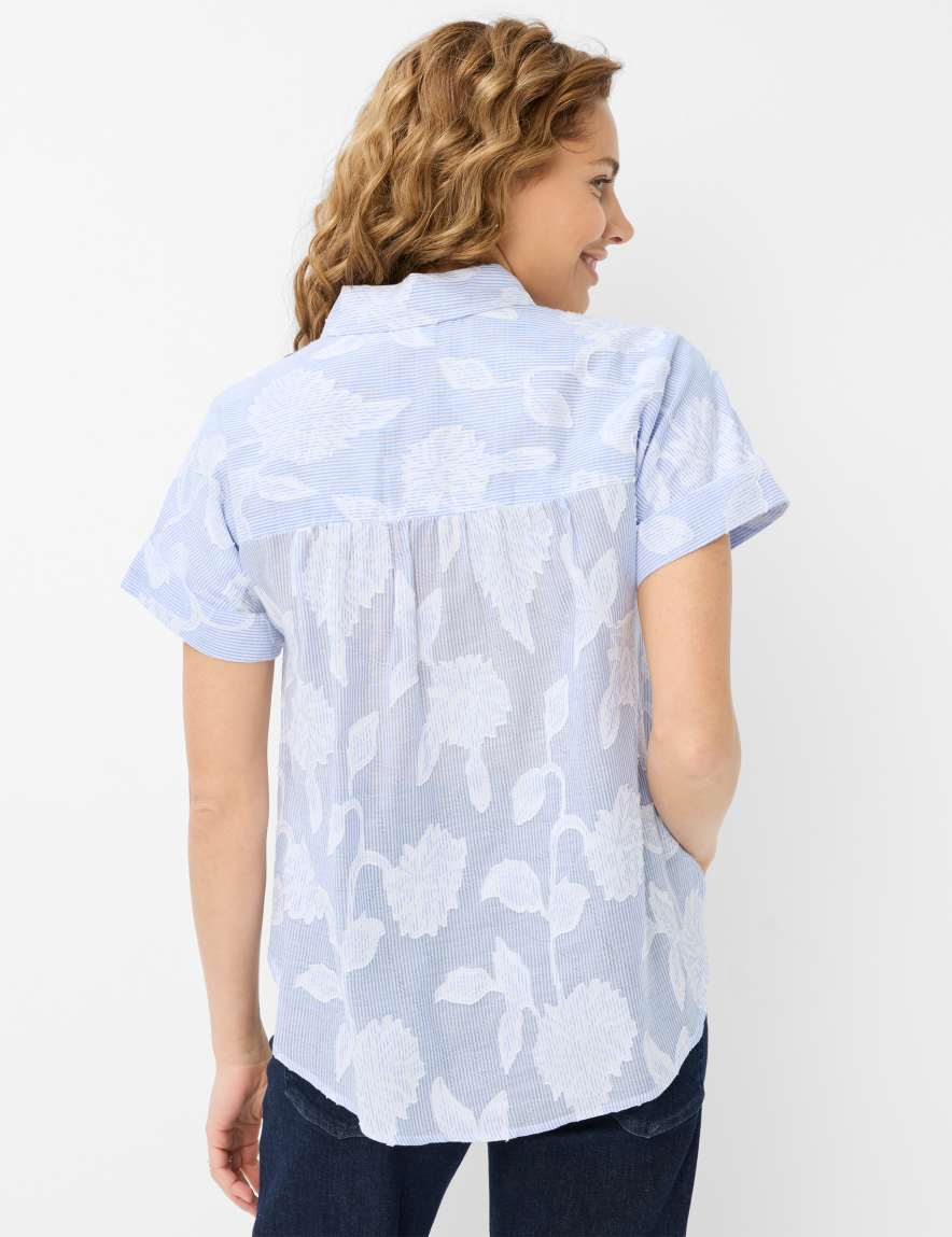 Eurex By Brax Women's Fashion Blouses Style VIV Light Blue