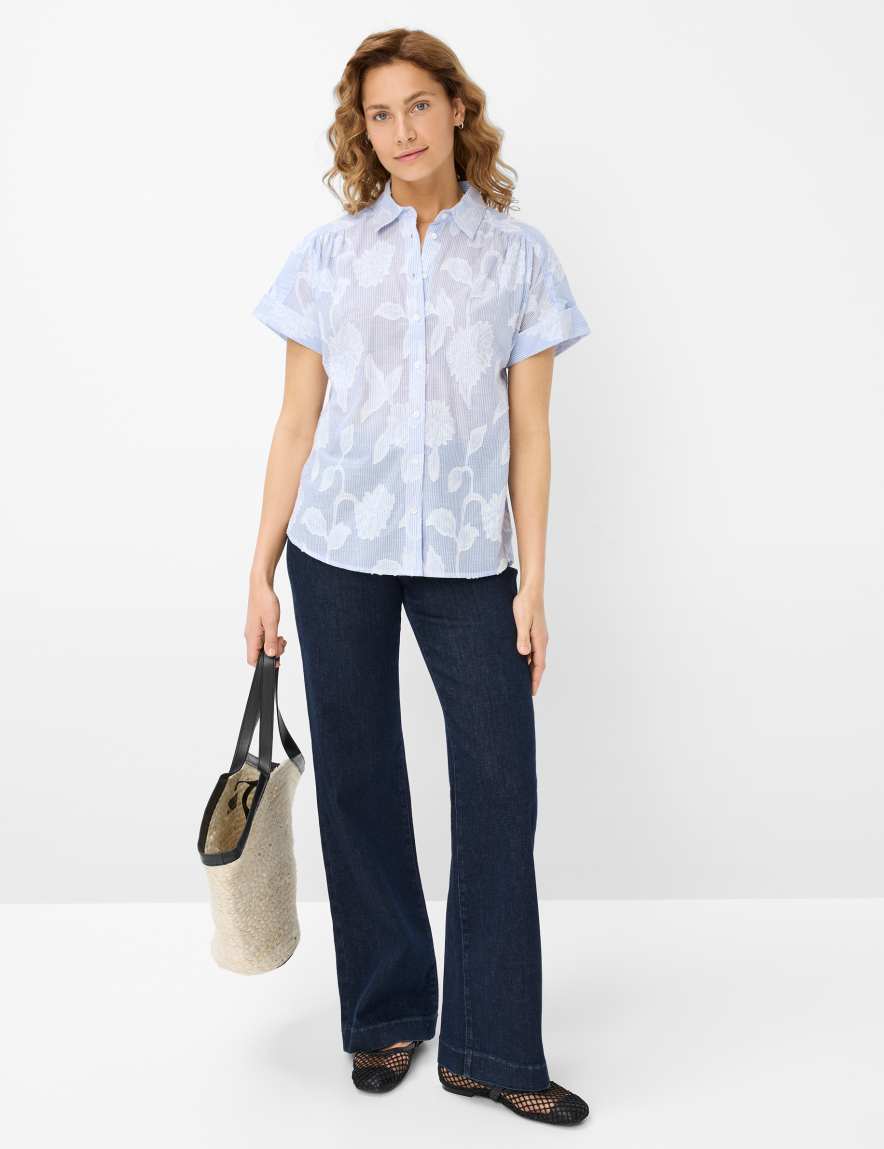 Eurex By Brax Women's Fashion Blouses Style VIV Light Blue