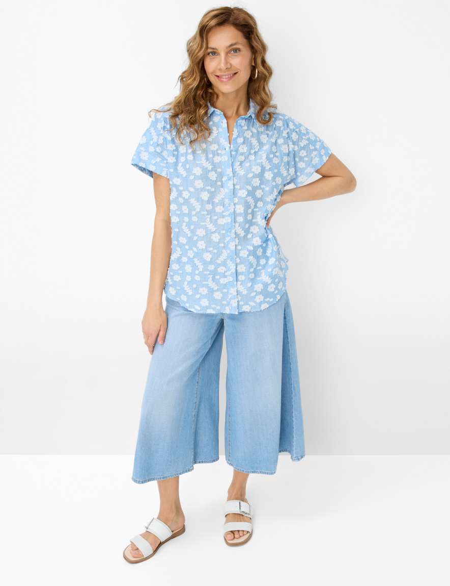 Eurex By Brax Women's Fashion Blouses Style VIV Light Blue