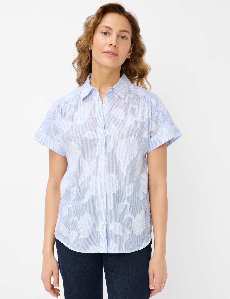 eurex by brax Women's fashion Blouses Style VIV Light Blue