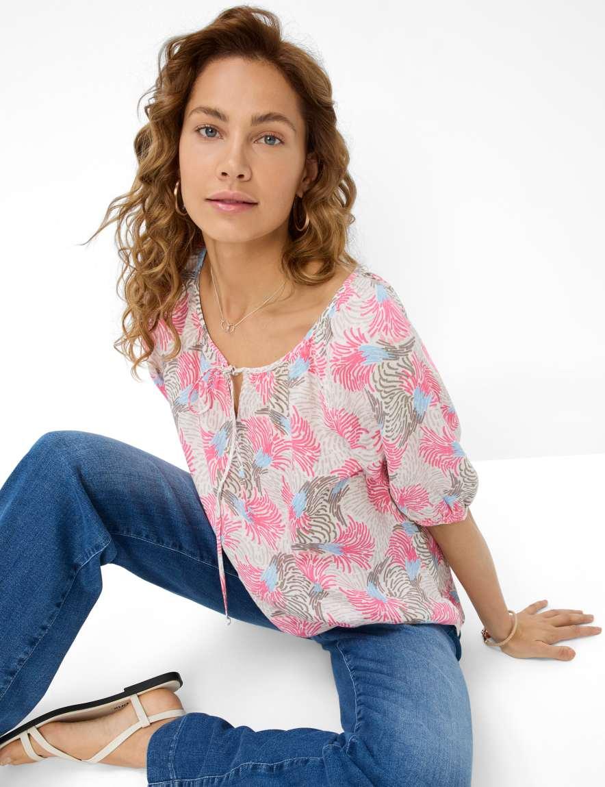 Eurex By Brax Women's Fashion Blouses Style VIVA Cream White