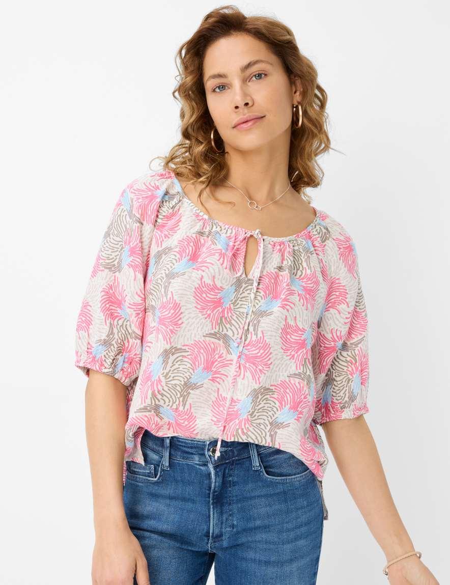 eurex by brax Women's fashion Blouses Style VIVA Cream White