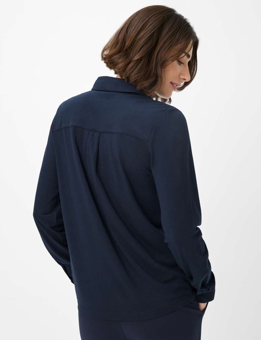 Eurex By Brax Women's Fashion Blouses | T-shirts Style CELINA Dark Blue