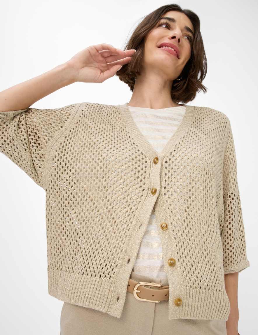 Eurex By Brax Women's Fashion Cardigans Style ALICE Beige ➜ - Buy At Brax
