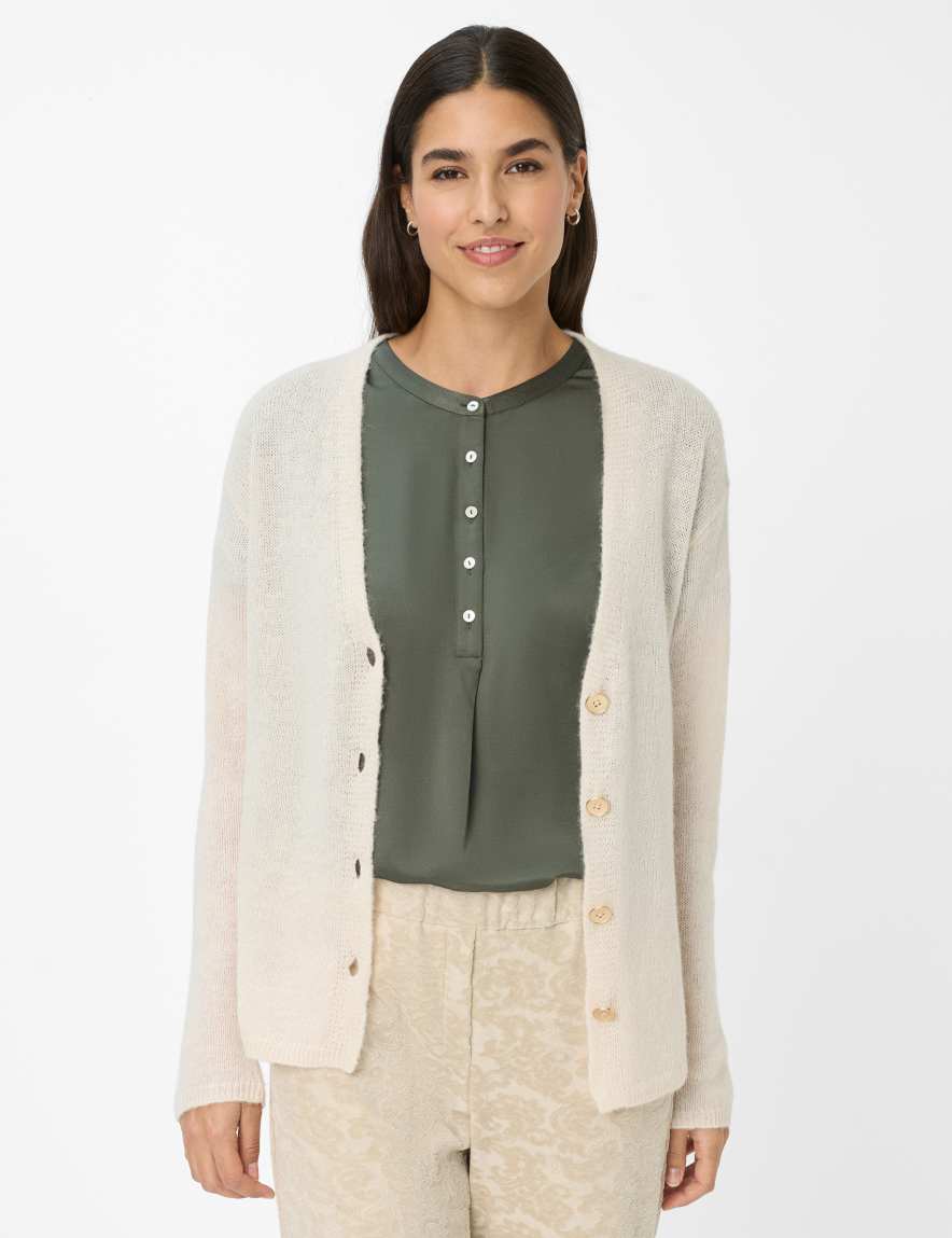 eurex by brax Women's fashion Cardigans Style ALICIA Cream White
