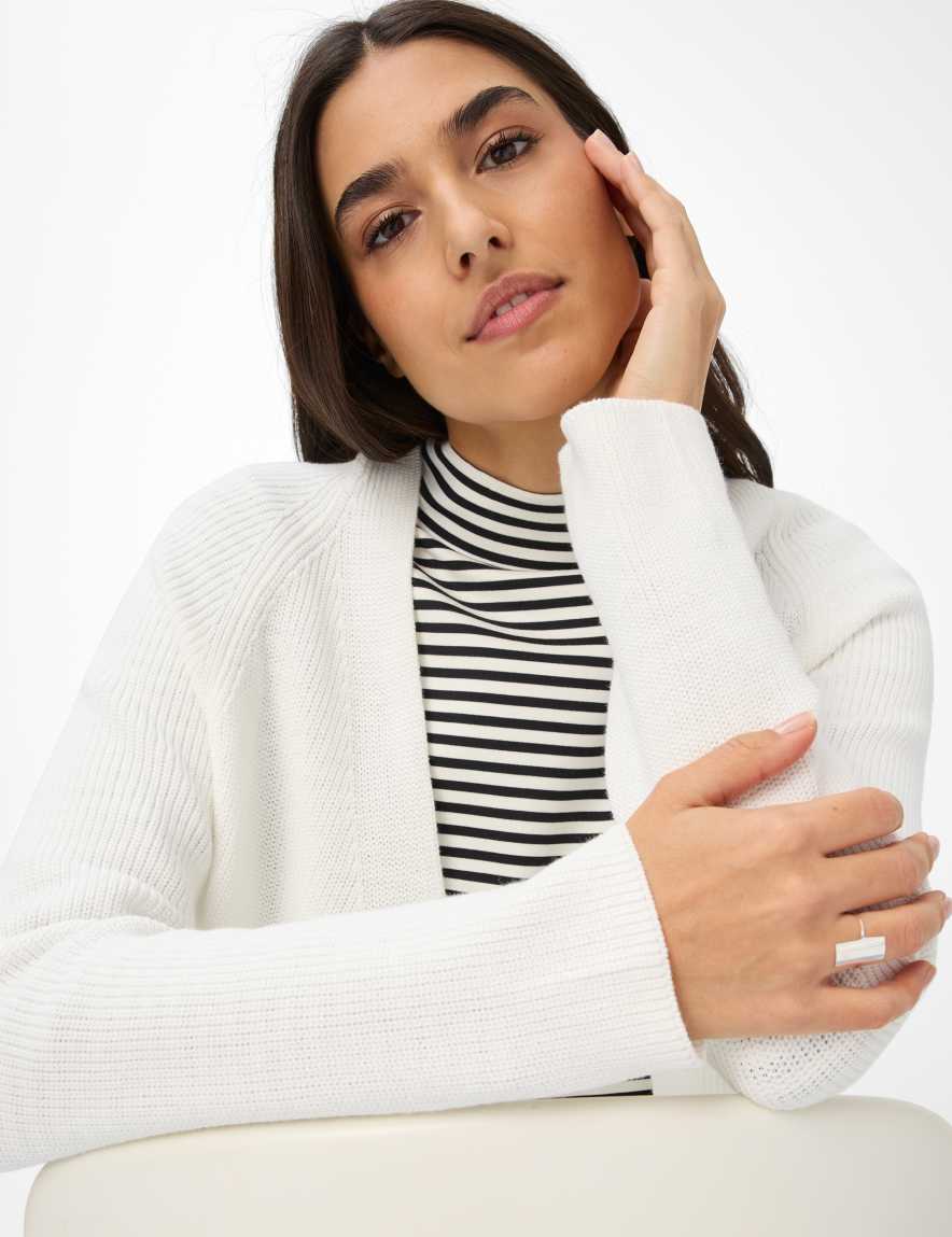 Eurex By Brax Women's Fashion Cardigans Style AMANDA Cream White