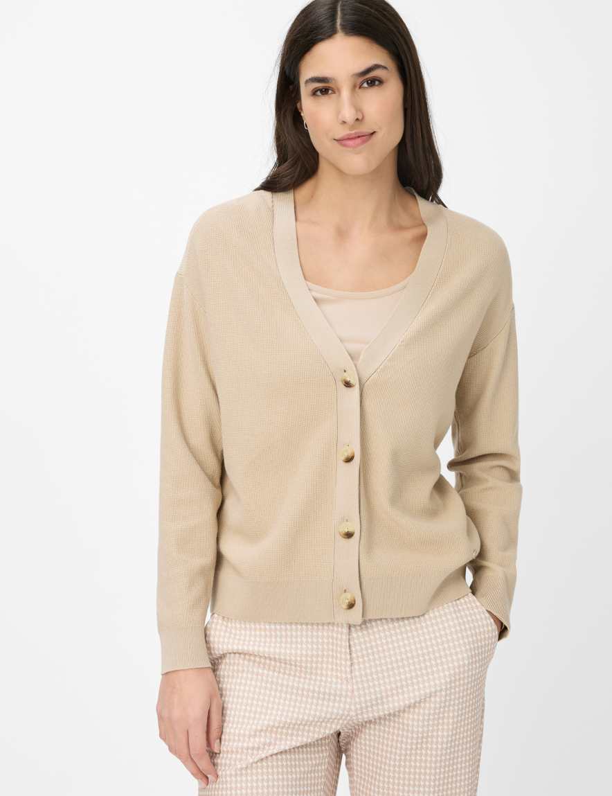 eurex by brax Women's fashion Cardigans Style ANIQUE Beige