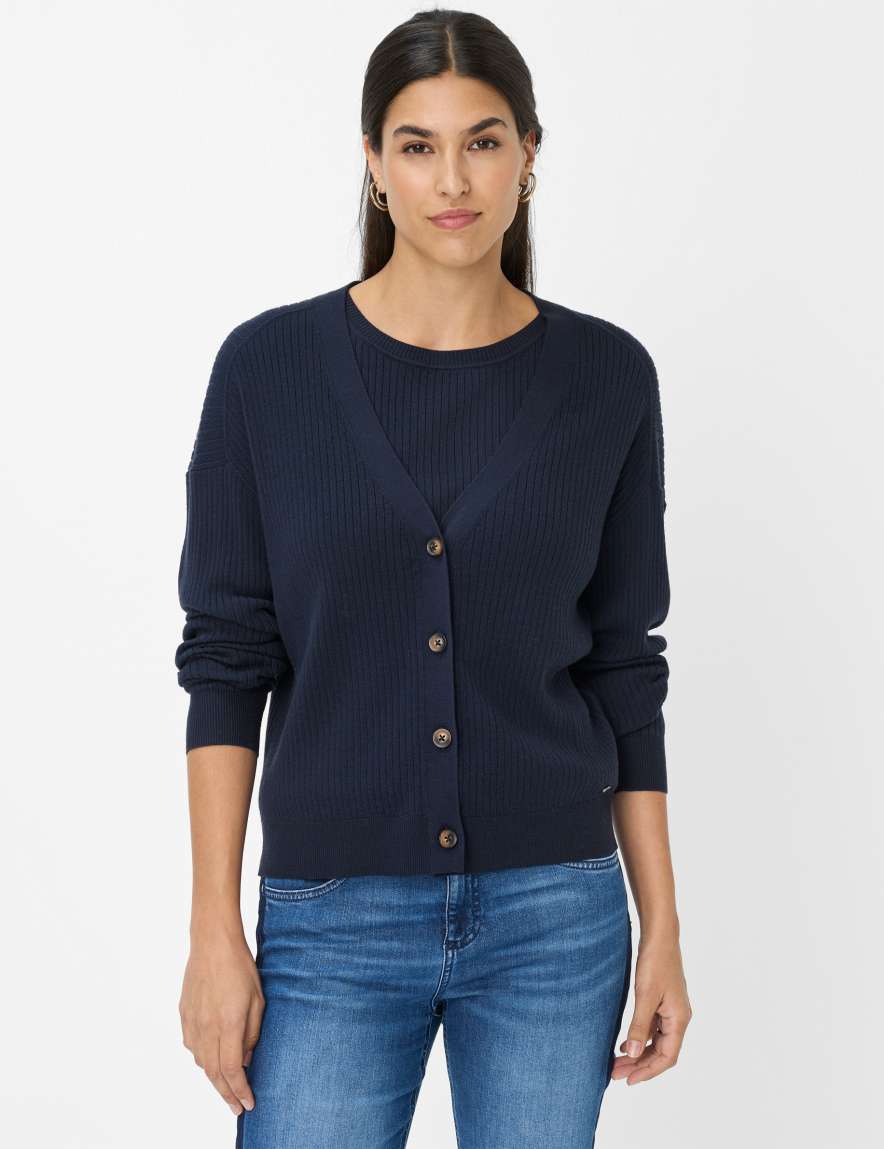 eurex by brax Women's fashion Cardigans Style ANIQUE Dark Blue