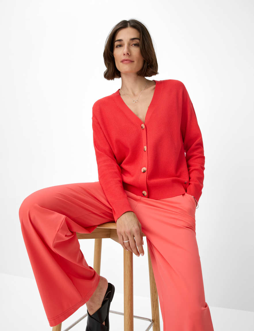 Eurex By Brax Women's Fashion Cardigans Style ANIQUE Red ➜ - Buy At Brax