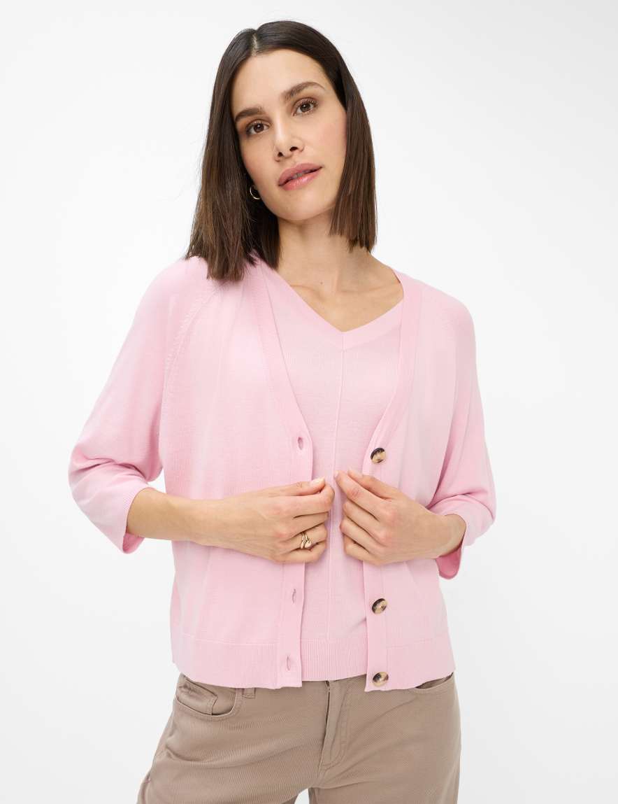 eurex by brax Women's fashion Cardigans Style ANIQUE Rose ➜ - buy at Brax