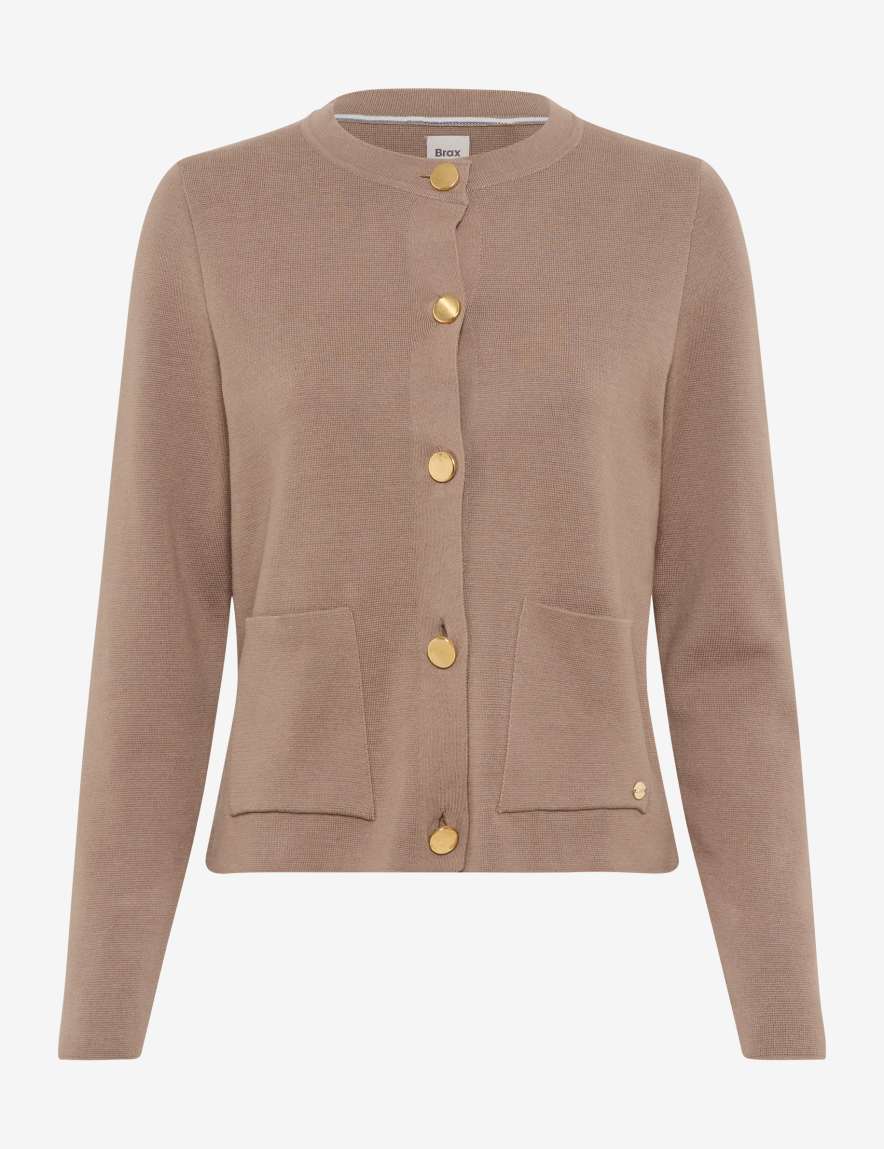 eurex by brax Women's fashion Cardigans Style ANN Light Brown