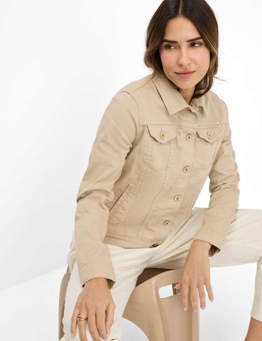 Eurex By Brax Women's Fashion Jackets Style MIAMI Denim Beige