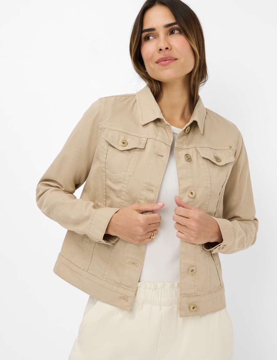 eurex by brax Women's fashion Jackets Style MIAMI Denim Beige
