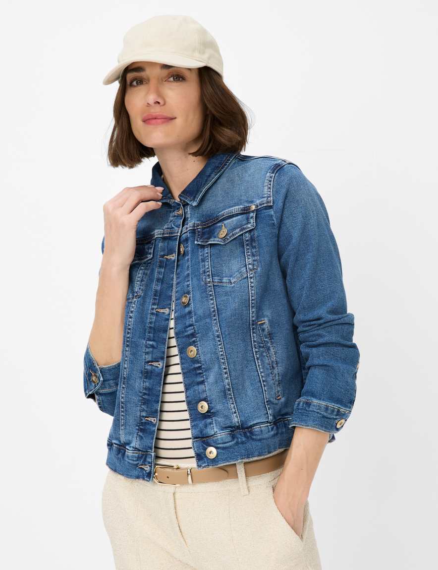 eurex by brax Women's fashion Jackets Style MIAMI Denim Blue