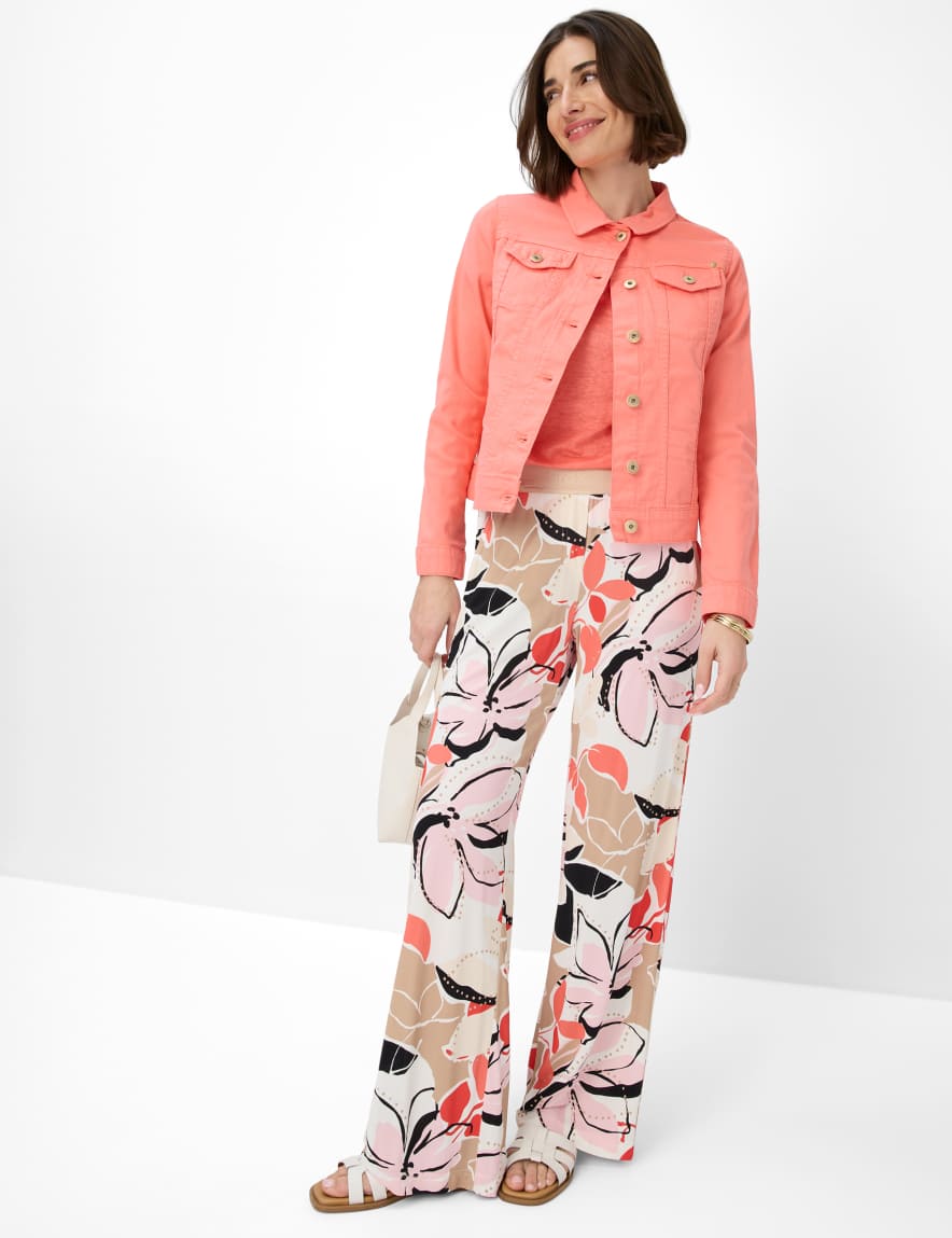 Eurex By Brax Women's Fashion Jackets Style MIAMI Denim Light Red