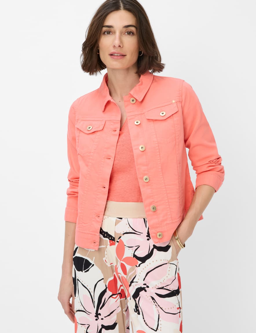 eurex by brax Women's fashion Jackets Style MIAMI Denim Light Red