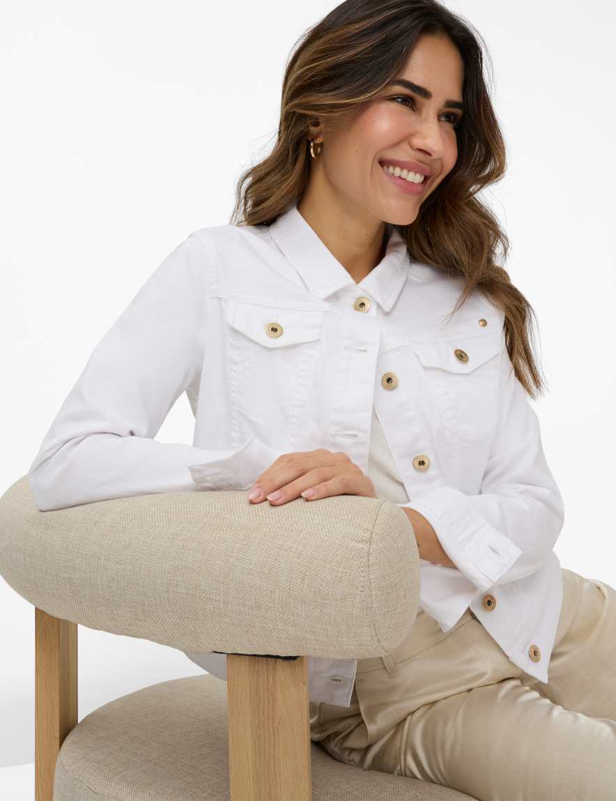 Eurex By Brax Women's Fashion Jackets Style MIAMI White ➜ - Buy At Brax
