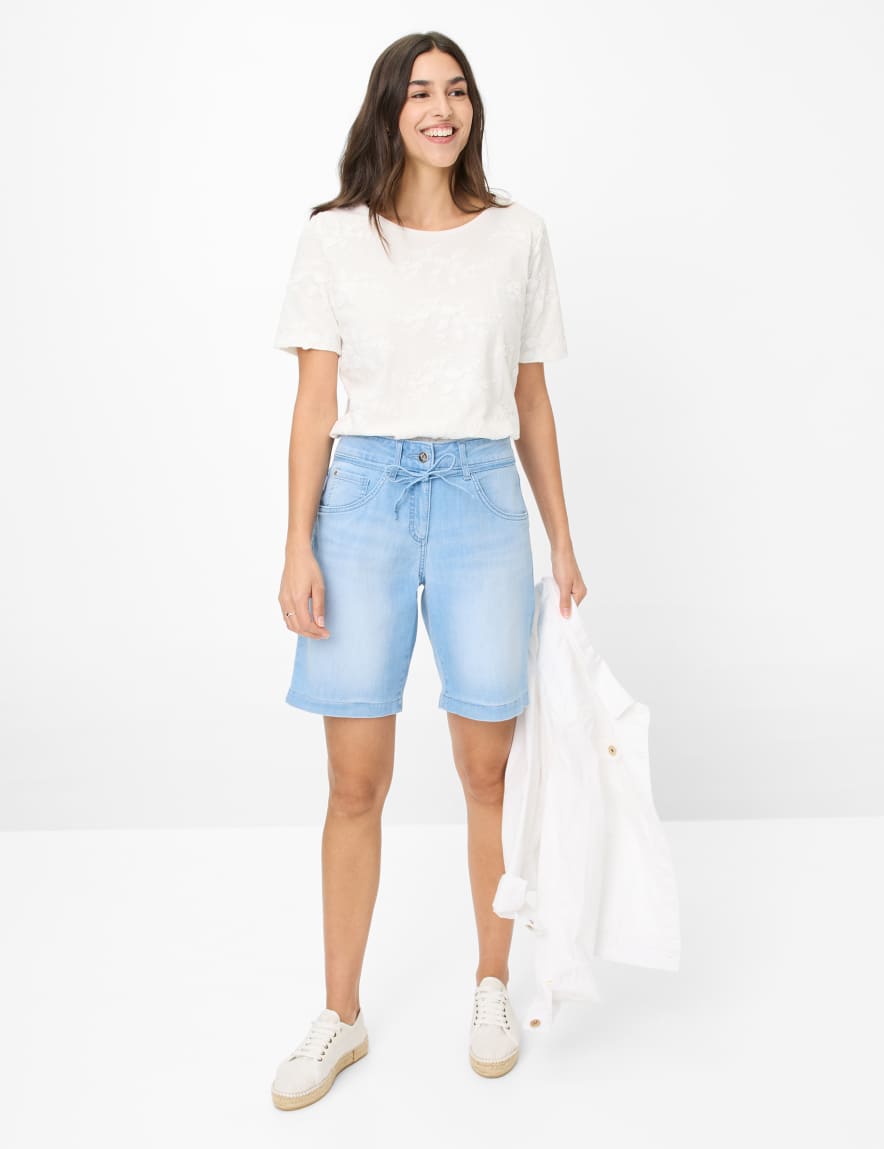 Eurex By Brax Women's Fashion Jeans | Bermudas Style MAINE B Wide Leg