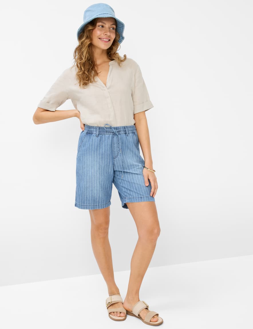 Eurex By Brax Women's Fashion Jeans | Bermudas Style MAINE B Wide Leg