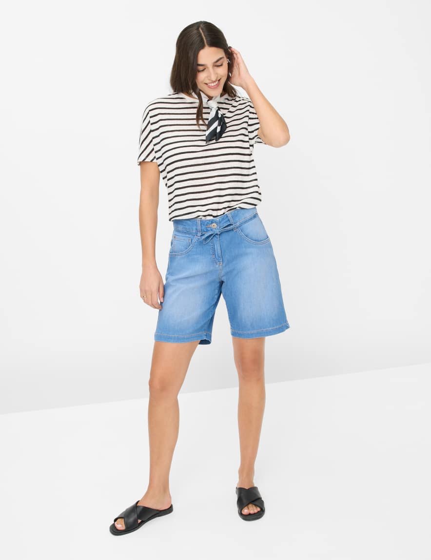 Eurex By Brax Women's Fashion Jeans | Bermudas Style MAINE B Wide Leg