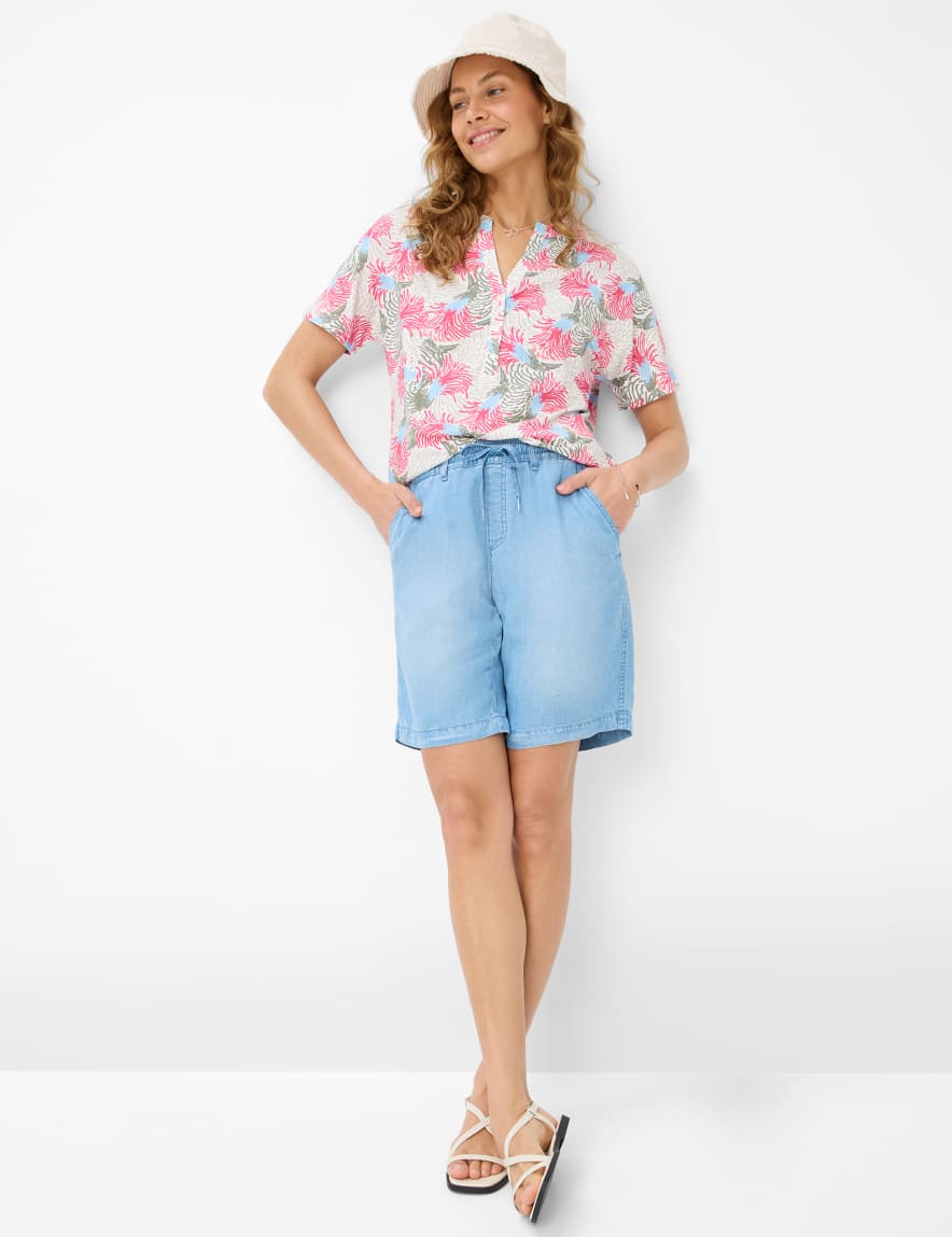 Eurex By Brax Women's Fashion Jeans | Bermudas Style MAINE B Wide Leg