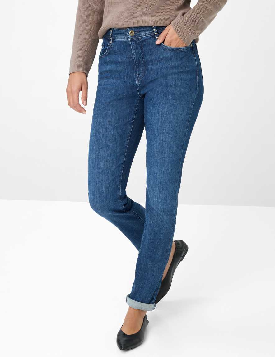 eurex by brax Women's fashion Jeans Style CAROLA Denim Blue Feminine Fit