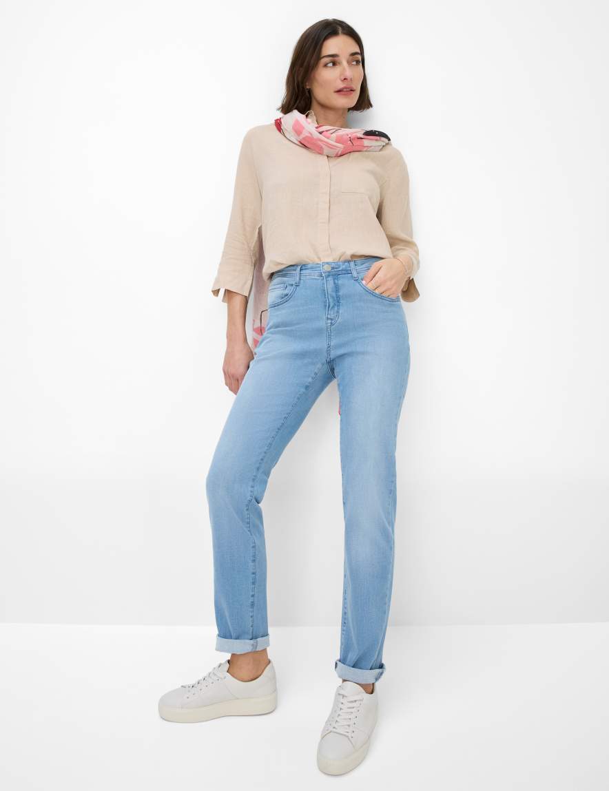 Eurex By Brax Women's Fashion Jeans Style CAROLA Denim Blue Feminine Fit